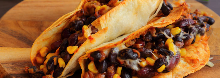 Bean Tacos (Shutterstock, Koyjira)