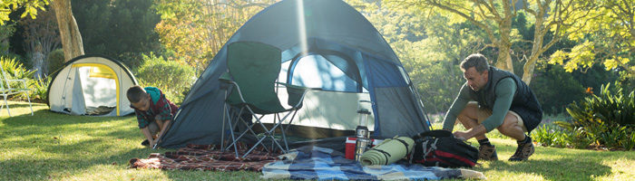 Tent-camping-in-summer