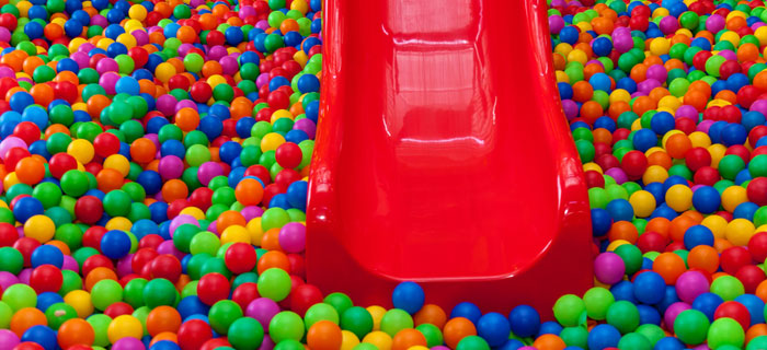 ball pool with red slide (Shutterstock, Photosite)