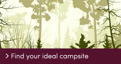Find your ideal campsite - call to action